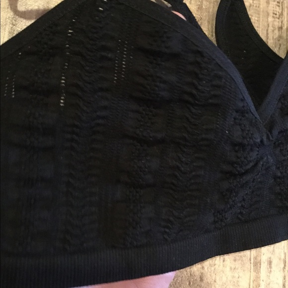 New Free People Seamless Lasercut Mesh Bralette - Picture 7 of 8